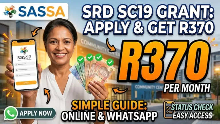 SRD SC19 and How Apply SASSA SRD R370 Grant