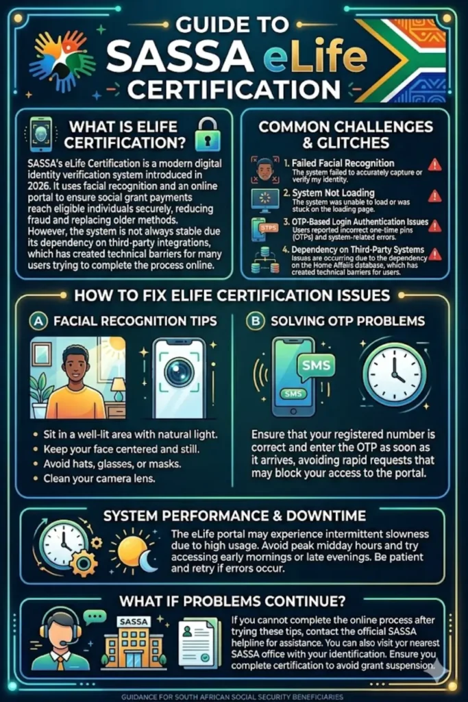 Sassa Elife Certification Glitches Guide to Fix Issues Through the Portal