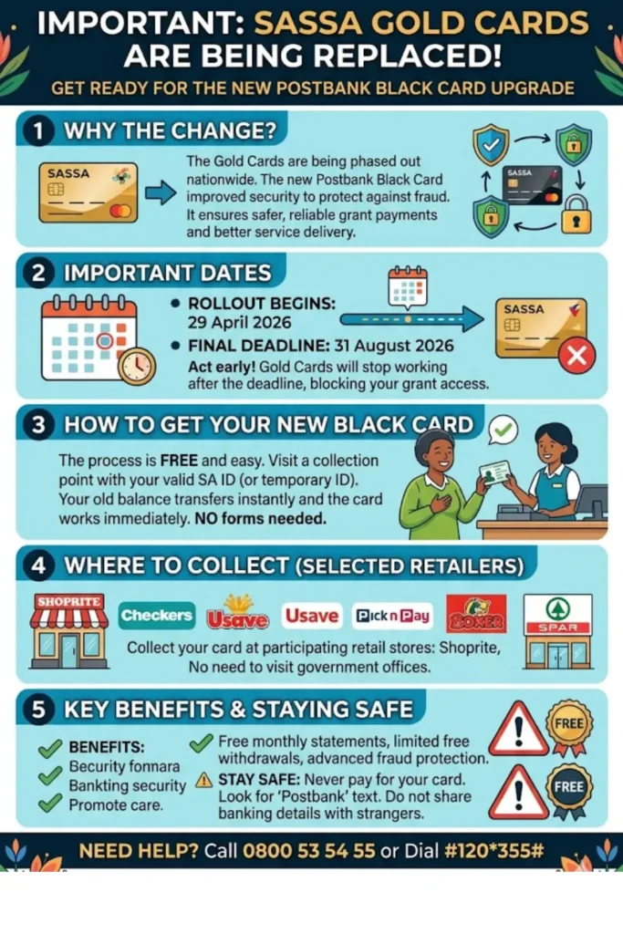 SASSA Gold Cards are being Phased Out Check How to Find Help