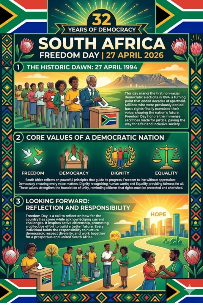 Happy South Africa Freedom Day 27 April 2026 