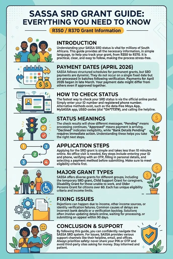 SASSA SRD R350 & R370 Status Check |Step-by-Step Guide
