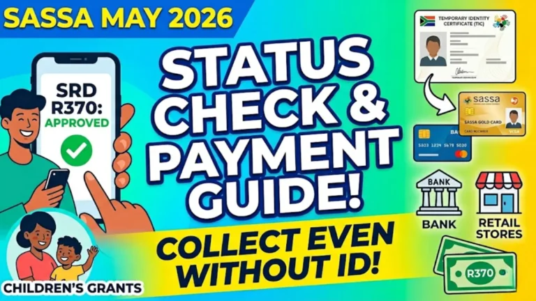 SASSA Children’s Grants May 2026 & Sassa Status Check for SRD R370