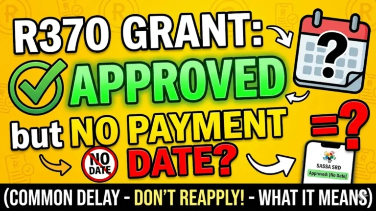 SASSA SRD R370 Approved Check Common Reasons You See Approved But No Payment Date