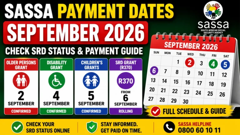 SRD Status Check Payment Approval and September 2026 Payment Dates