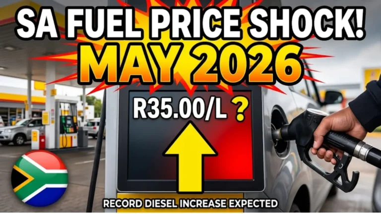 South Africa Fuel Prices Hike to rise in May 2026 Due to Ongoing US-Israeli War Against Iran