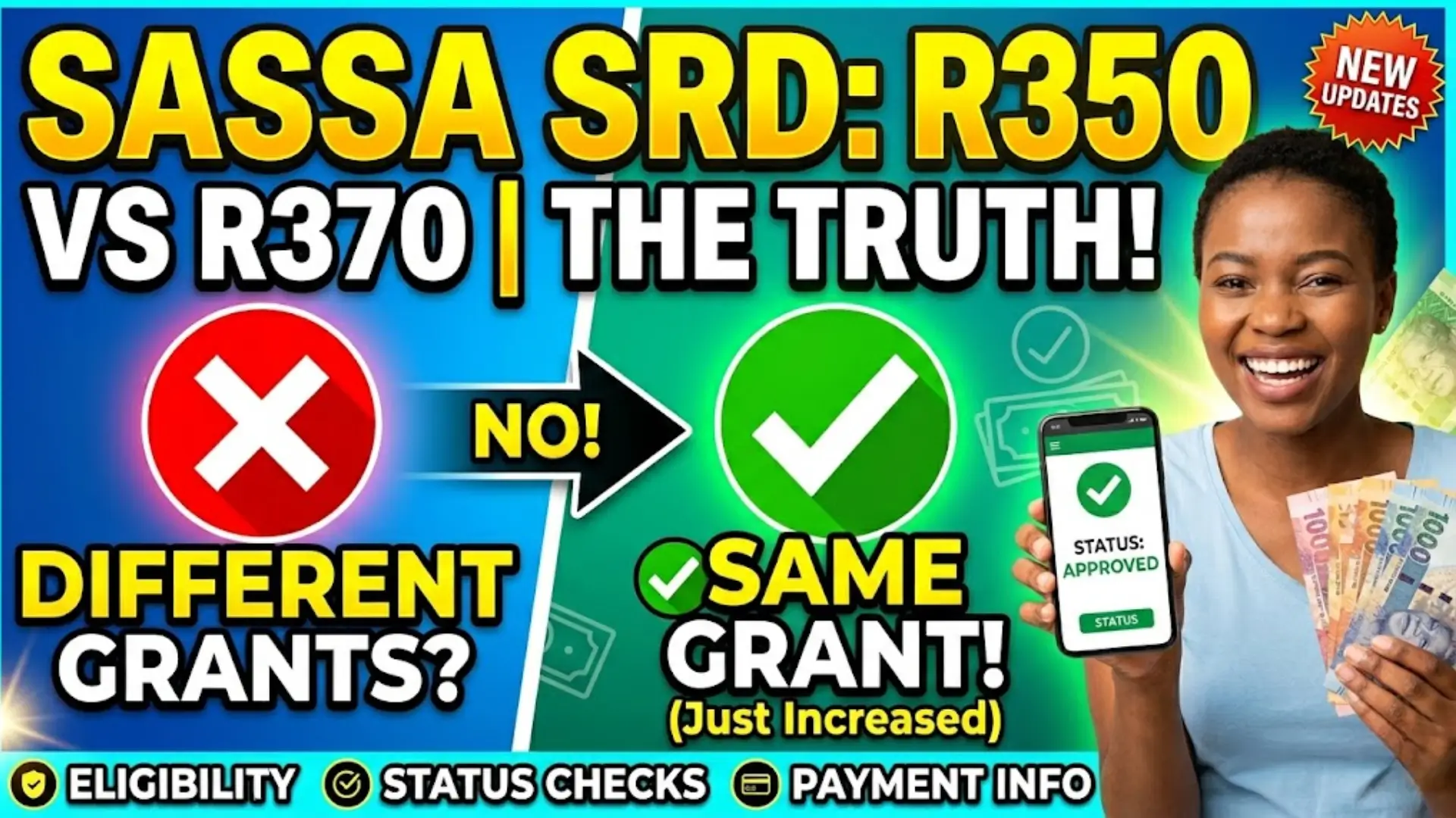 SRD Status Check Payment Approval: Check SRD R350 and the SRD R370 Payment Difference