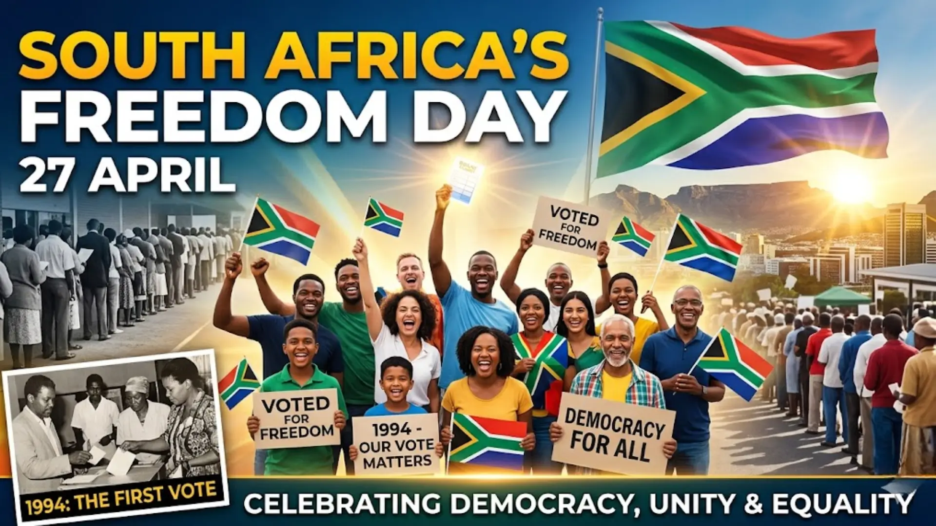 Happy South Africa Freedom Day 27 April 2026