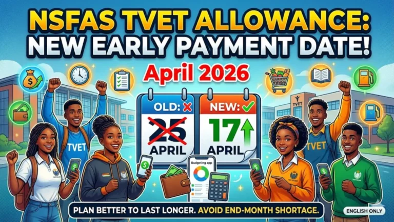 Check NSFAS Payment Dates for TVET Colleges April 2026 Step by Step
