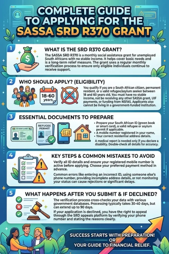 SASSA SRD R370 SC19 Application Check Documents You Need Before Applying