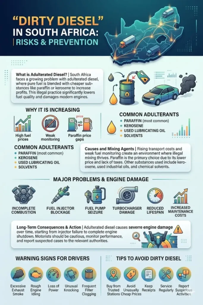South Africa Adulterated Diesel Warning Problems Check Online 