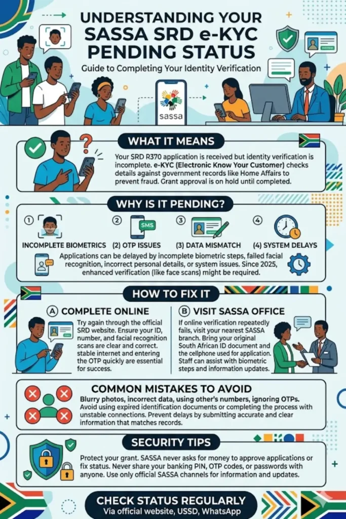 SASSA e-KYC Status Pending Details Check Online 