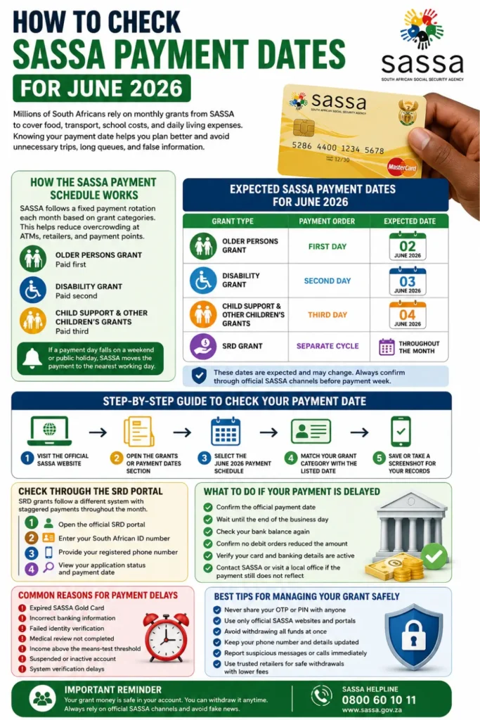 How to Check Sassa Payment Dates June 2026