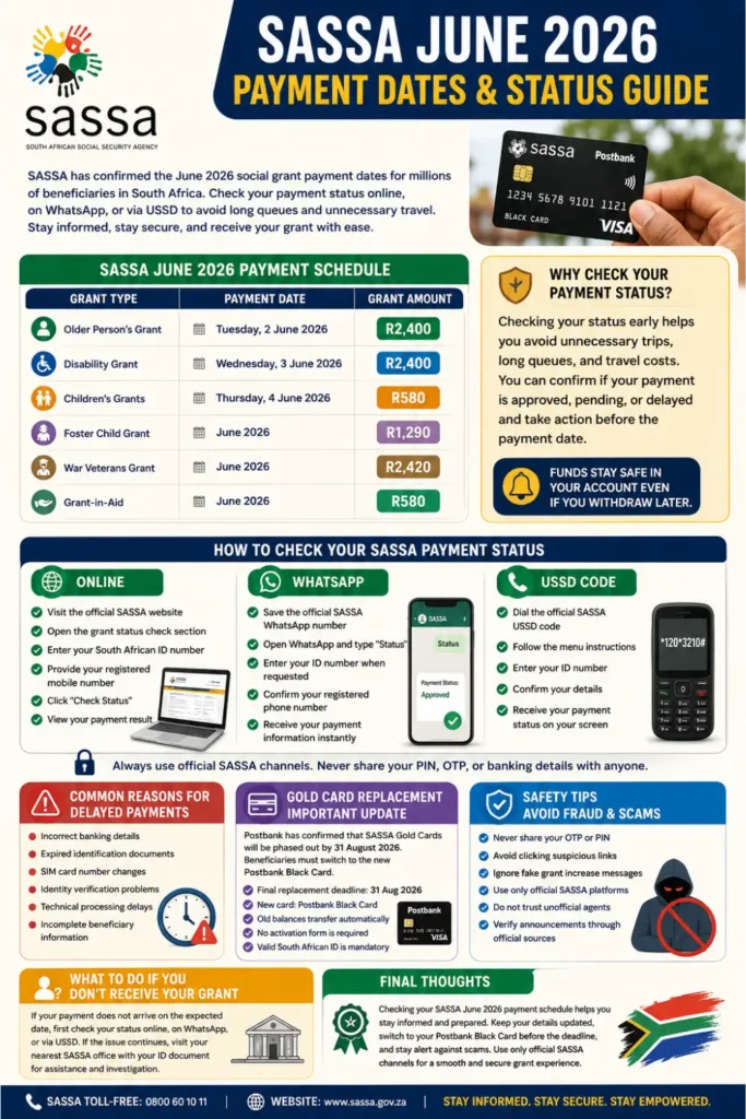 How to Check Sassa June 2026 Payment Schedule Step by Step