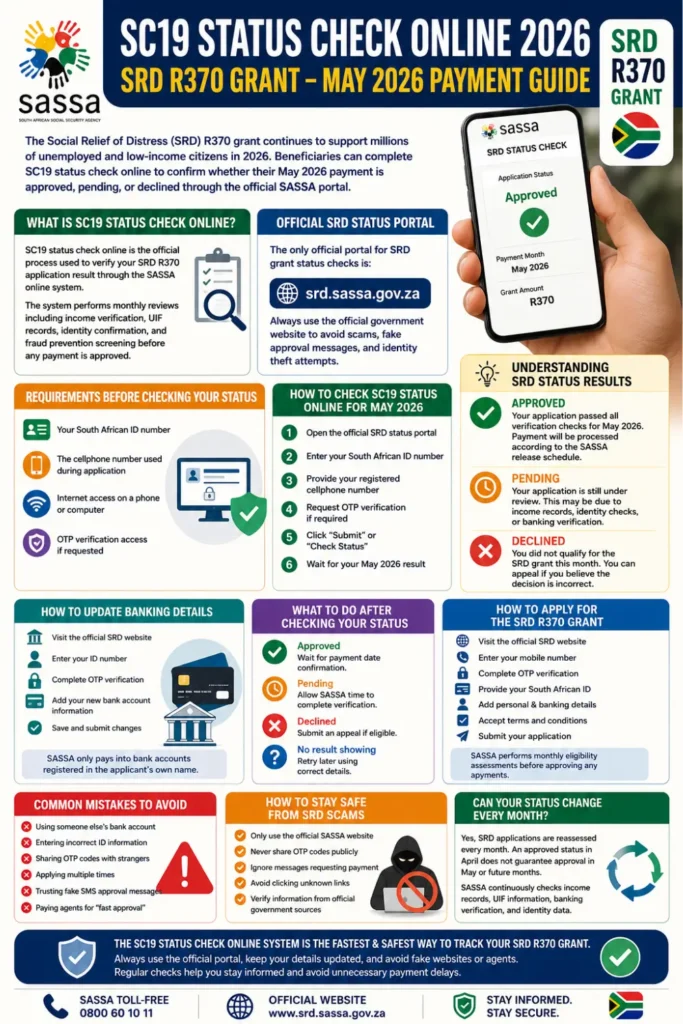 SC19 Status Check Online 2026 & Check R370 Fund Details