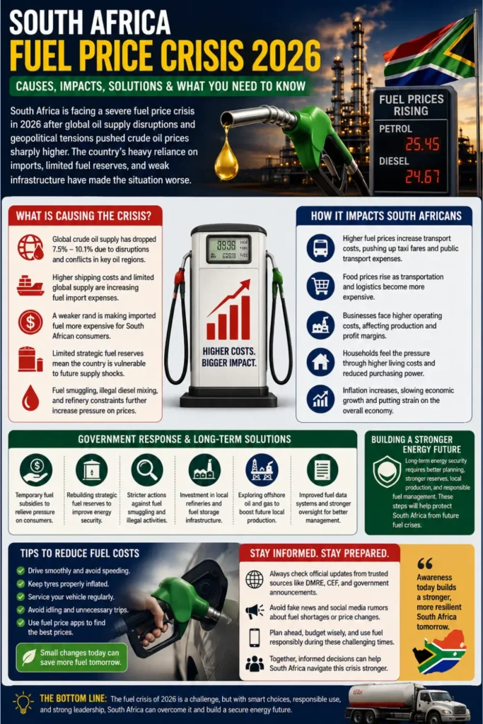 How to Check South Africa Fuel Price Crisis Details 2026 