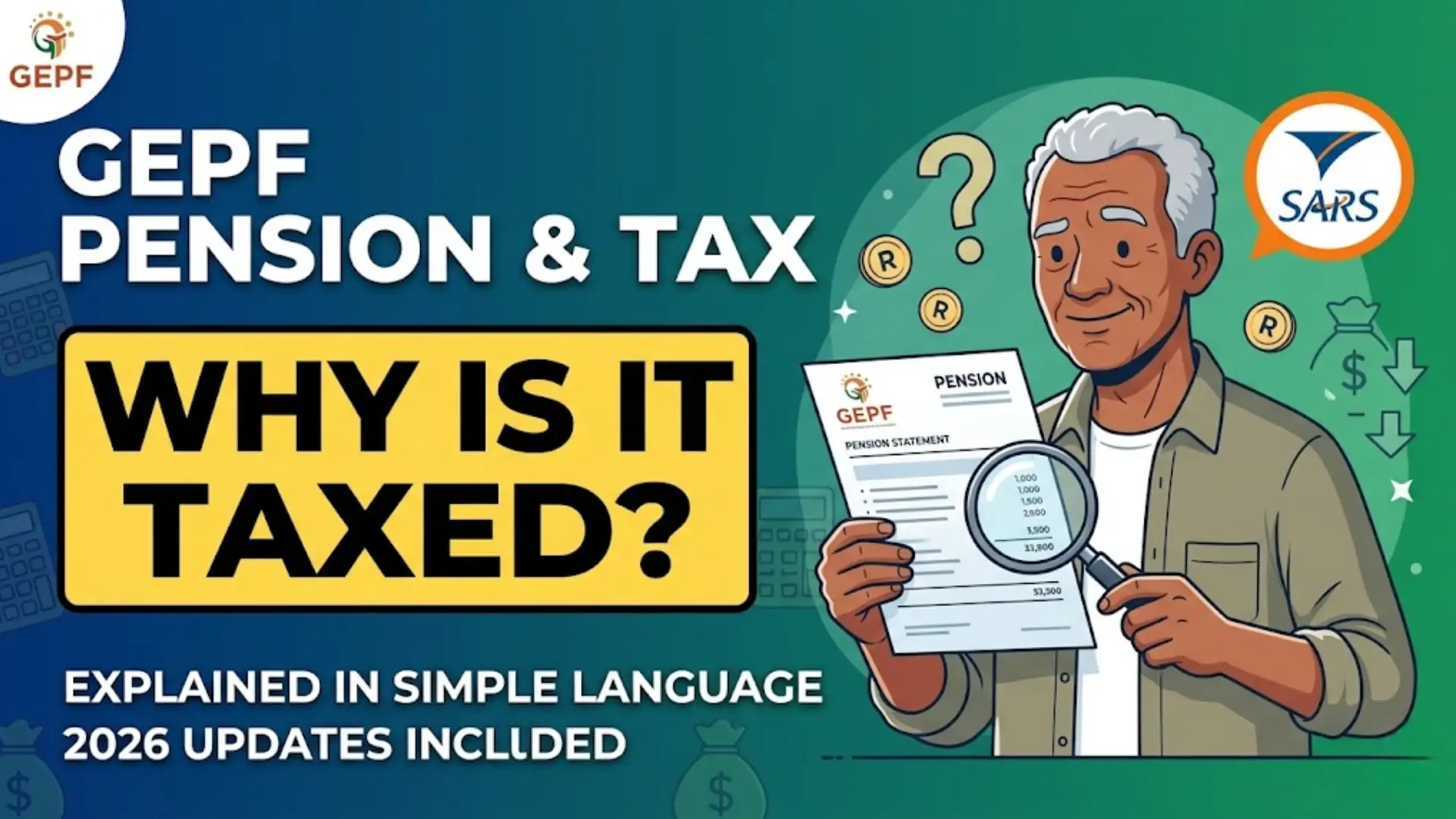 Government Employees Pension Fund Check Payments Taxed South Africa