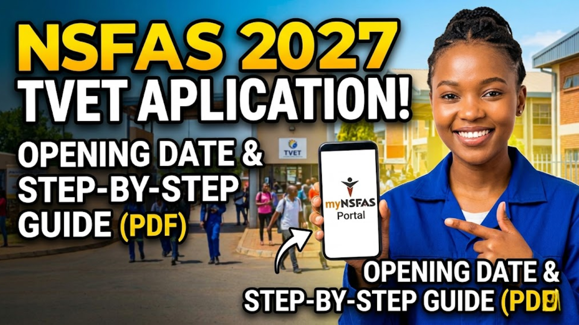 Nsfas Application 2027 Opening Date PDF How to Apply for NSFAS at a TVET College