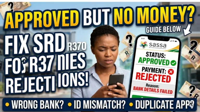 SASSA Status Check for SRD R370 Check Common Reasons for SRD Payment Rejection