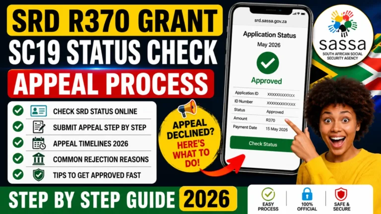 SRD SC19 Status Check Appeal 2026 Step by Step