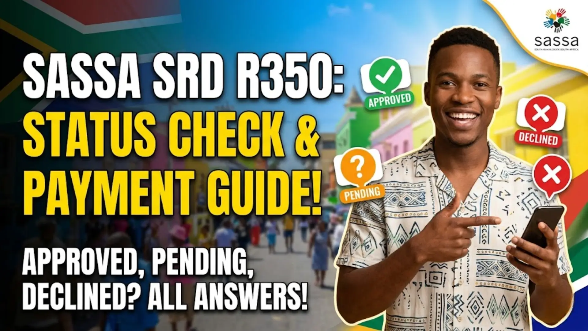 SRD R350 Status Check if Approved Check New Update Banking Details