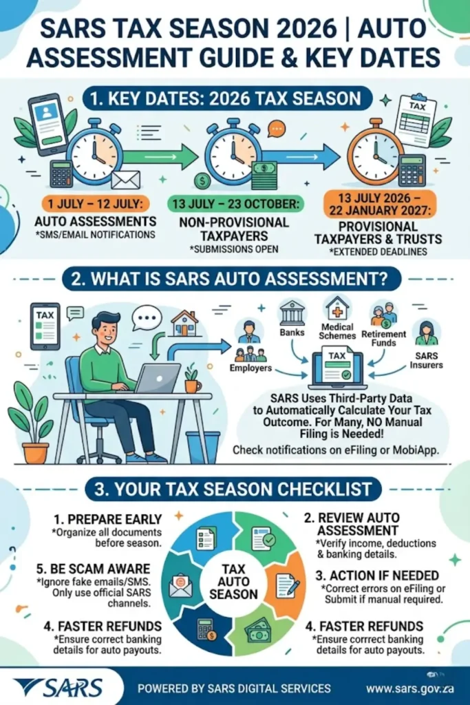 Sars Auto Assessment 2026 Dates South Africa July 2026  