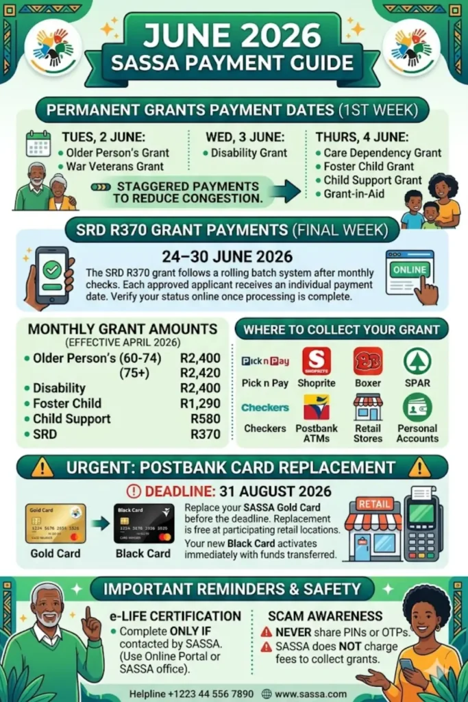 SRD SASSA Payment Dates June 2026 Check Full Schedule Step by Step