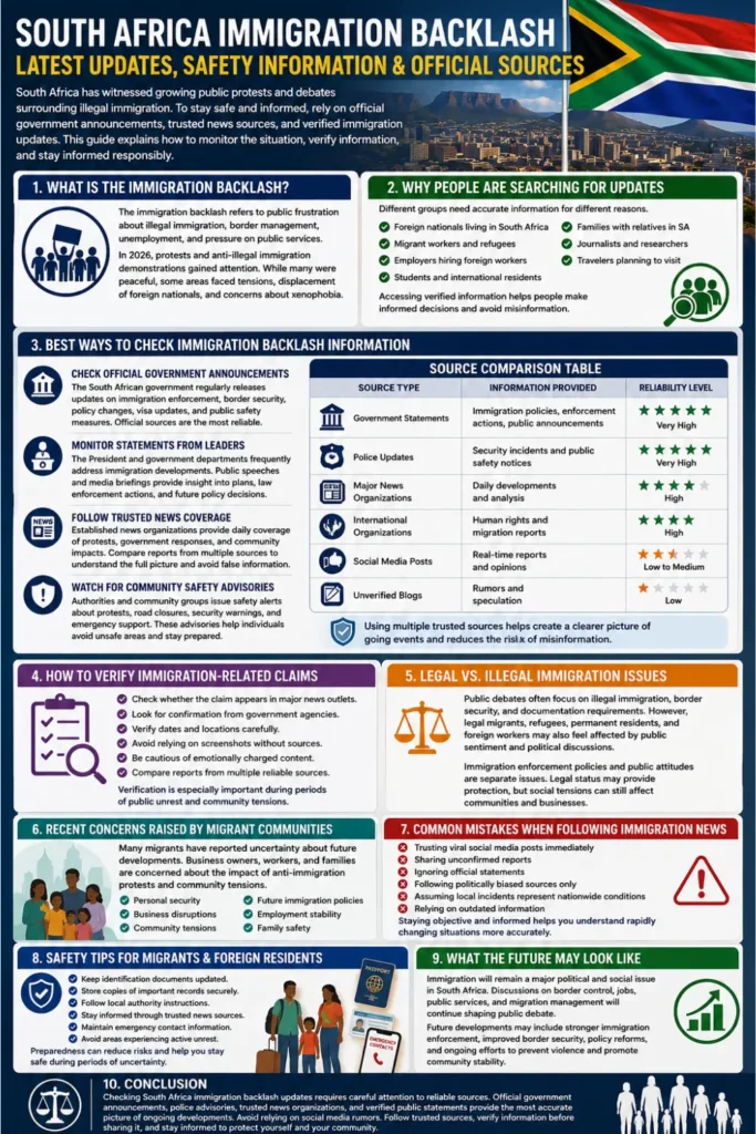 How to Check South Africa Immigration Backlash