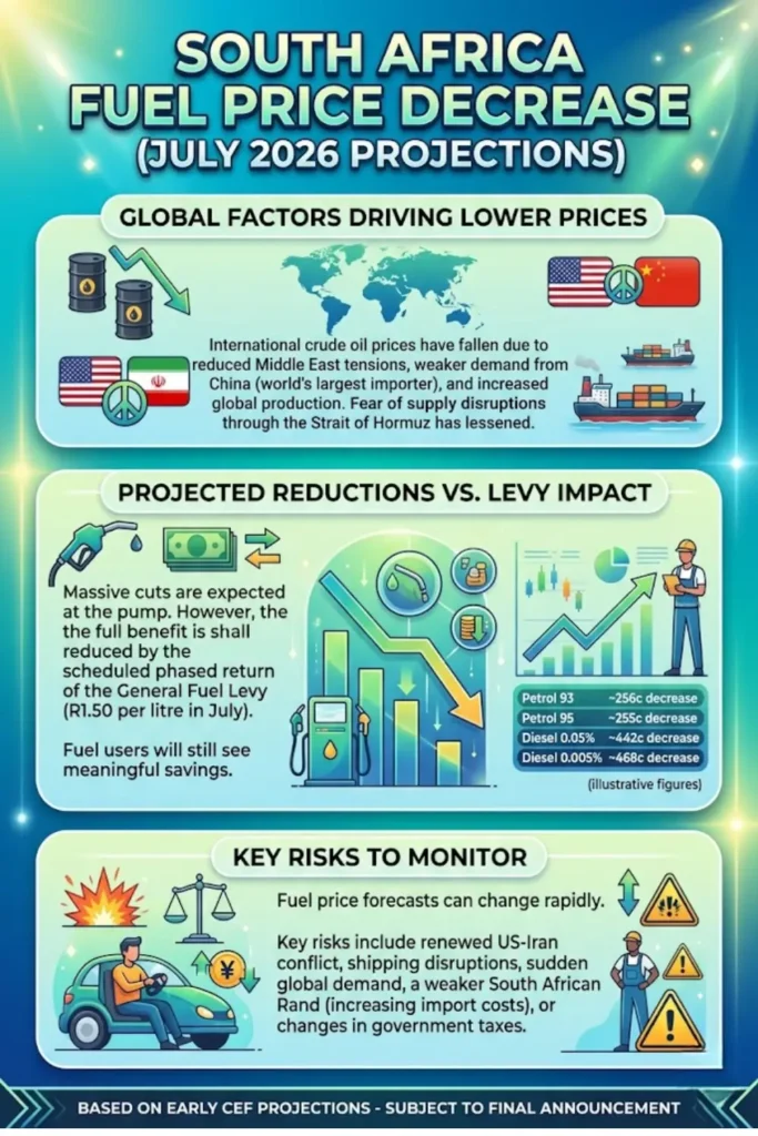 South Africa Fuel Price Decrease June 2026