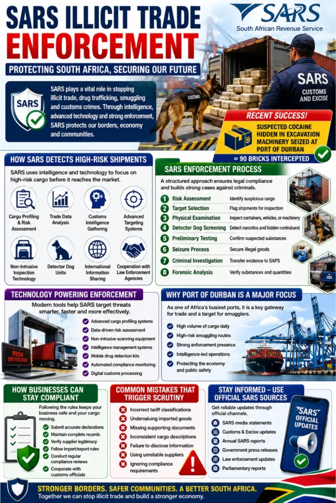 How to check Sars Illicit Trade Enforcement