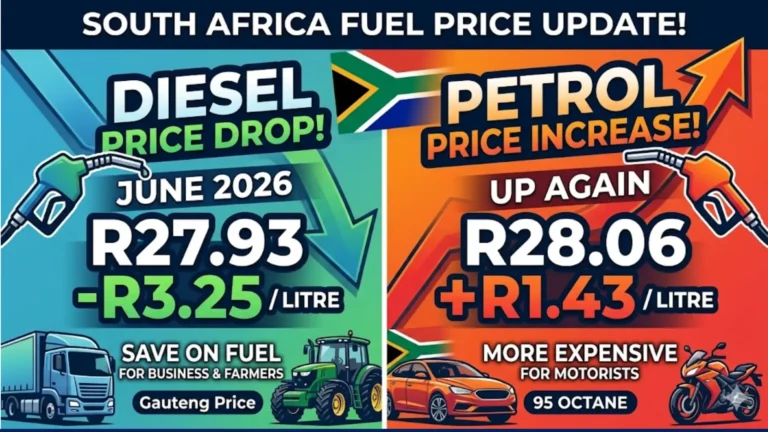 South Africa Diesel Price Drop in June 2026