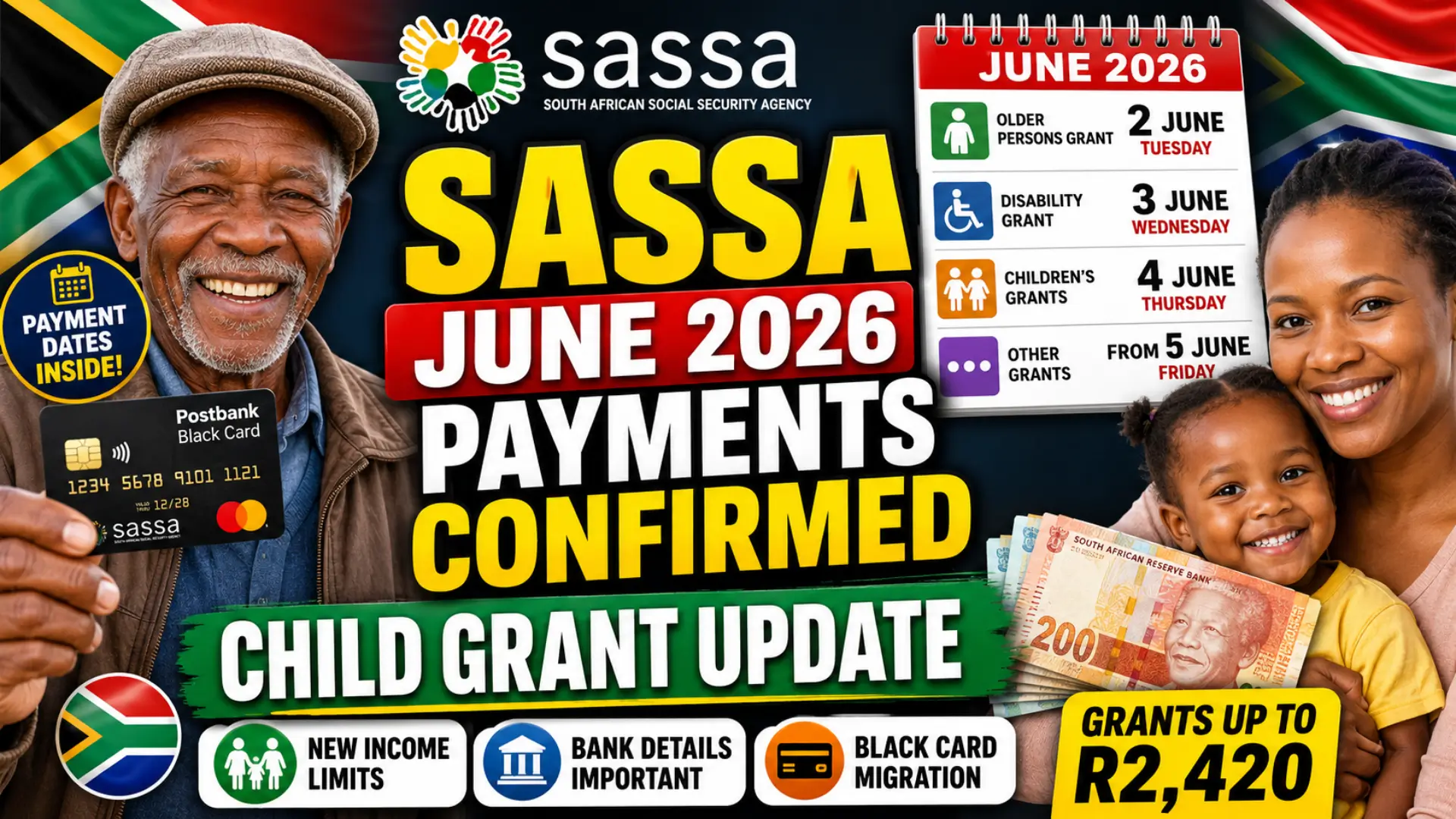 SASSA June 2026 Grant Payments & Check Childcare Grant Updates Step by Step