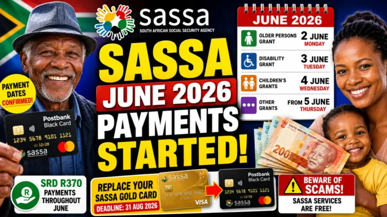 SRD R370 June Payment Dates & Check Older Persons Grant Update