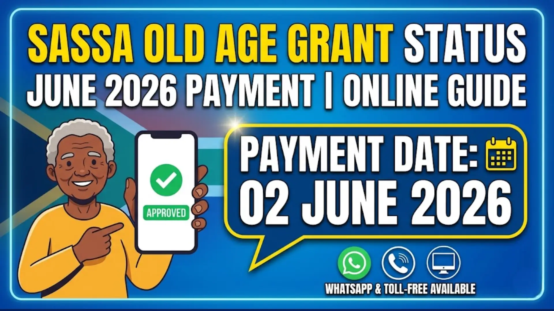 SASSA June Old Age Grant Payment Status Check Online Step by Step
