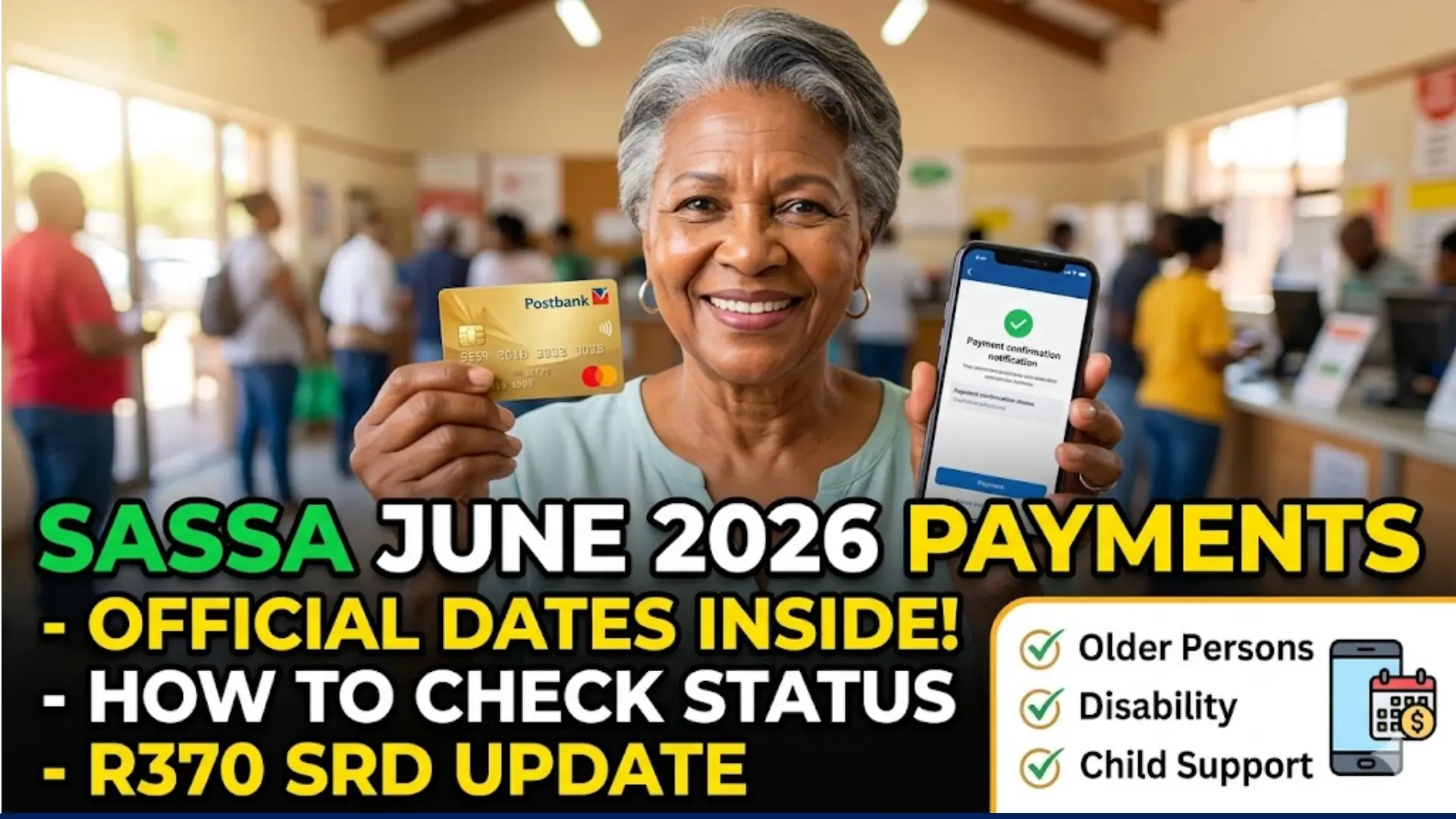 Complete Guide to SASSA Payment Dates, Status Checks, SRD R370 Payments, and Banking Detail Updates in 2026