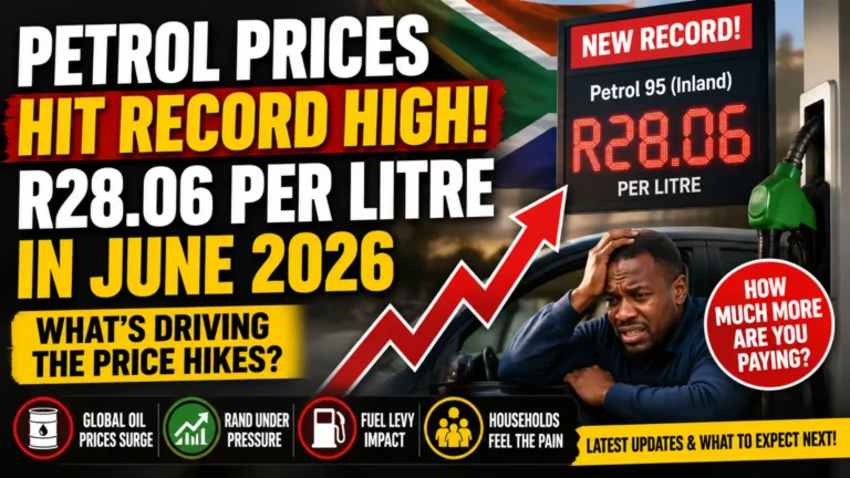 South Africa Petrol Price Hikes June 2026: Record Fuel Costs Put Pressure on Motorists