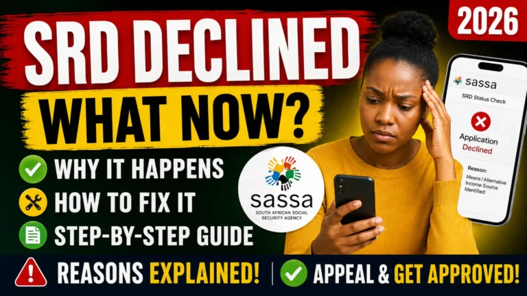 How to Fix a Declined SRD SASSA Status 2026