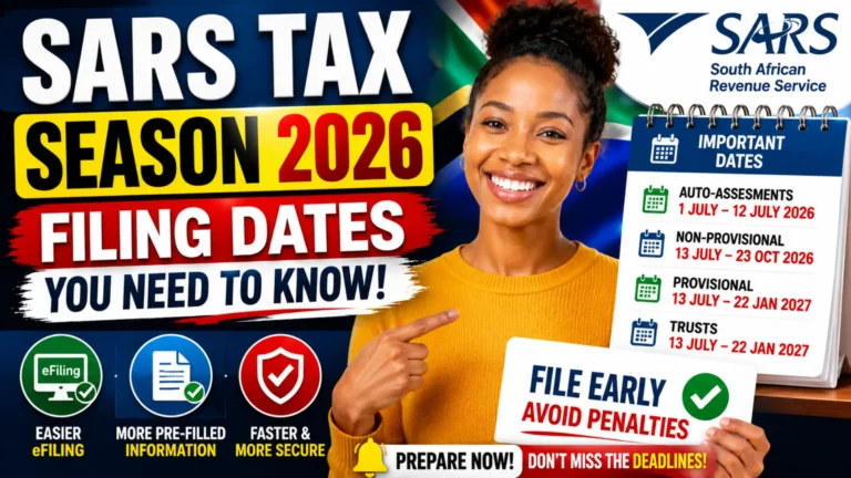 Sars Announces 2026 Tax Filing Dates and Upcoming Auto-Assessment Procedures
