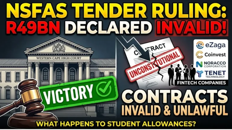 Unlawful Procurement Nsfas Tender Details 2026