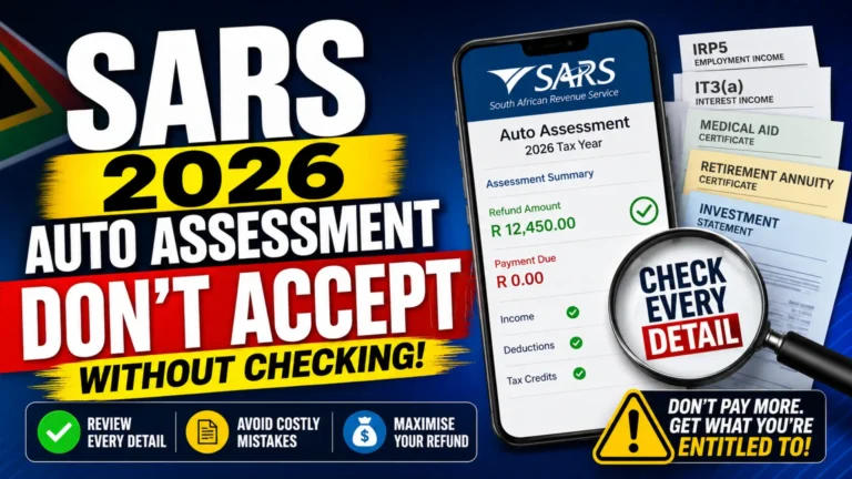 SARS 2026 Auto Assessment Changes Everything You Need to Know Before Filing