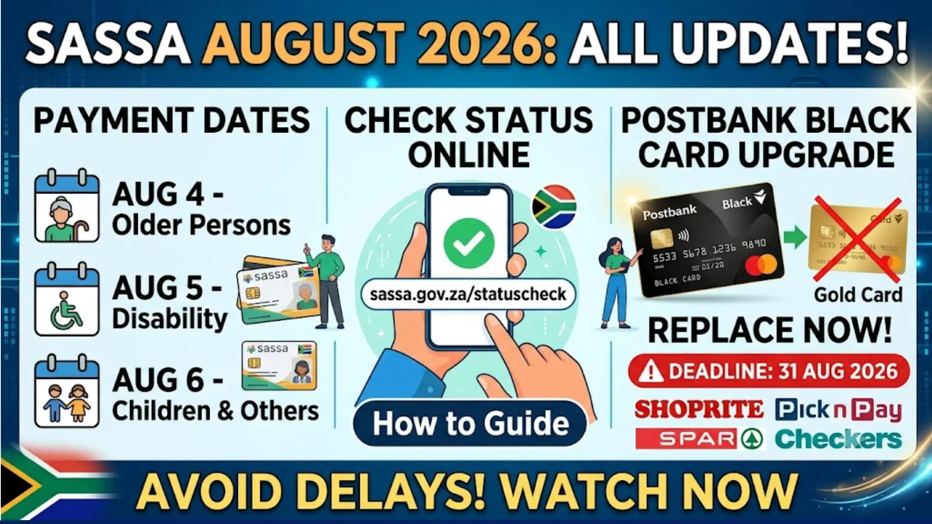 August 2026 Sassa Payment Dates Check Online
