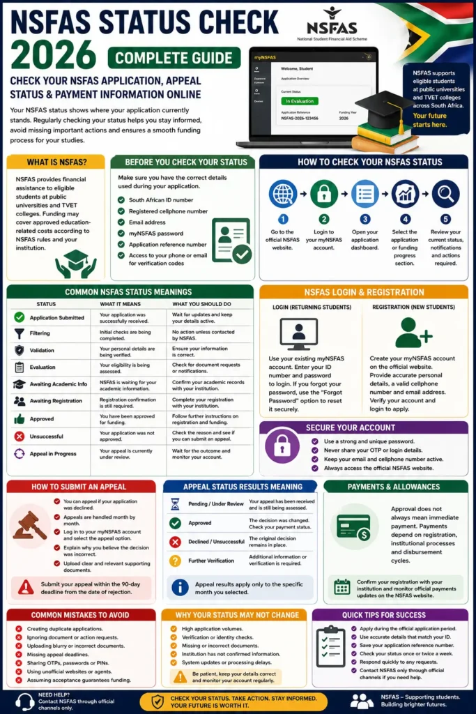 NSFAS Status Check 2026 & Check Login and Registration Method 