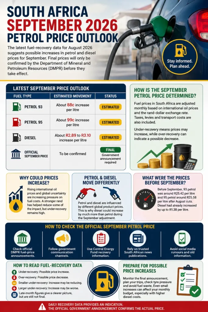 How to Check South Africa September Petrol Price