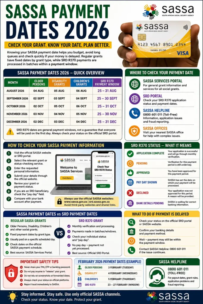 How to Check SASSA Distribution Grant Dates 2026