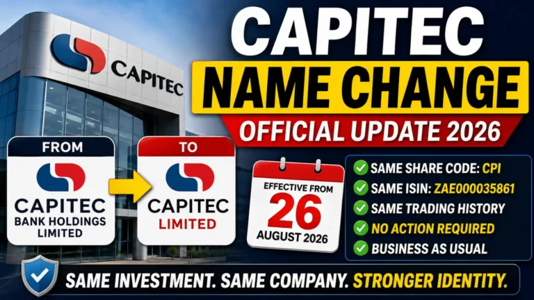 Capitec Limited Name Change South Africa 2026: Official Update Explained