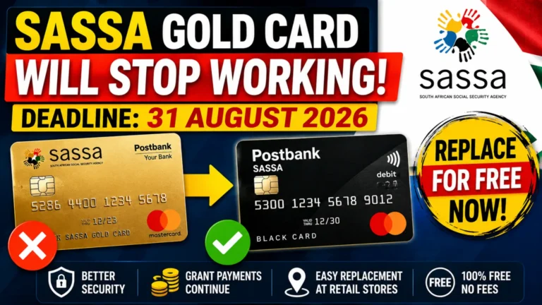 SASSA Postbank Card Switch 2026: Deadline, Requirements, Grant Payments & Replacement Sites