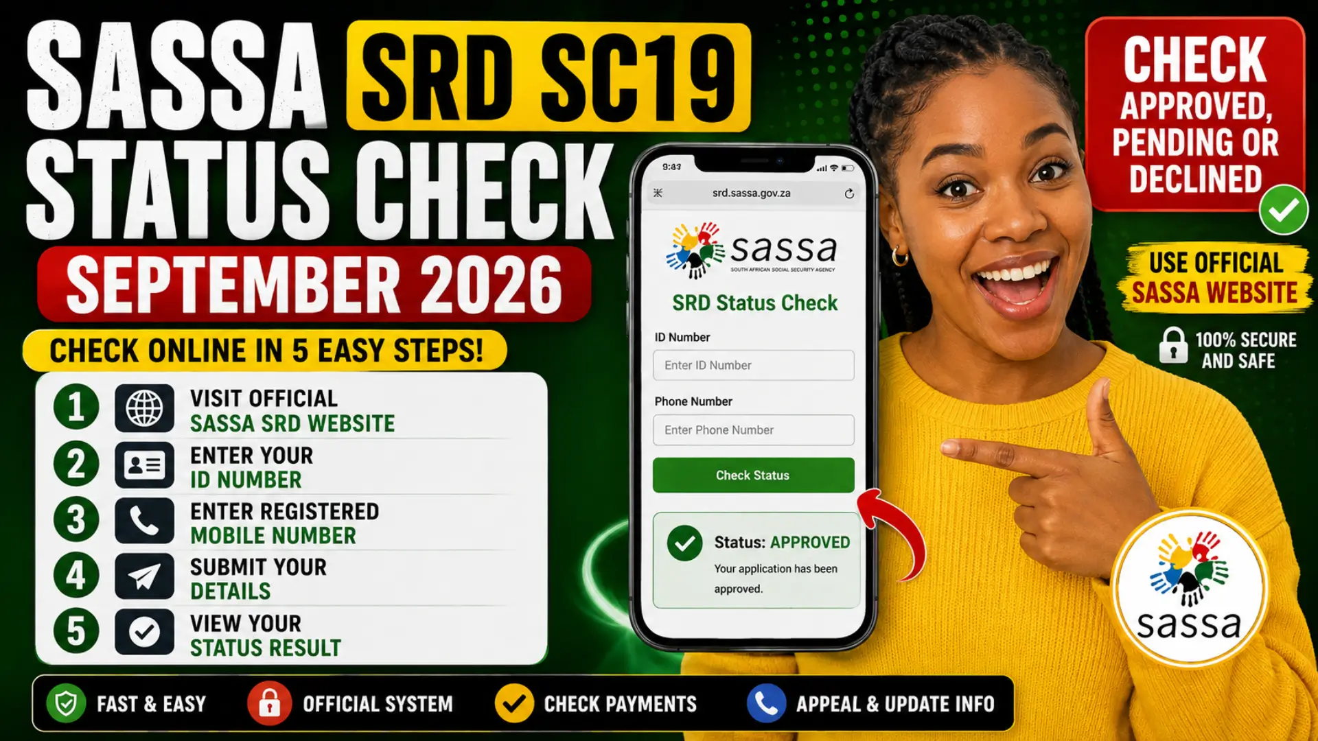 SRD SASSA Gov Za SC19 Status Check Online – Step-by-Step Easy Guide 2026