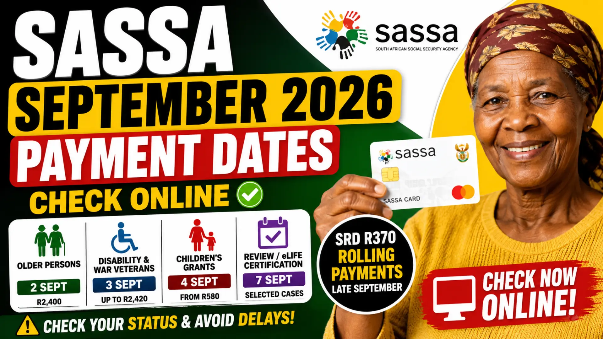 SASSA September 2026 Payment Schedule Check Online Step by Step