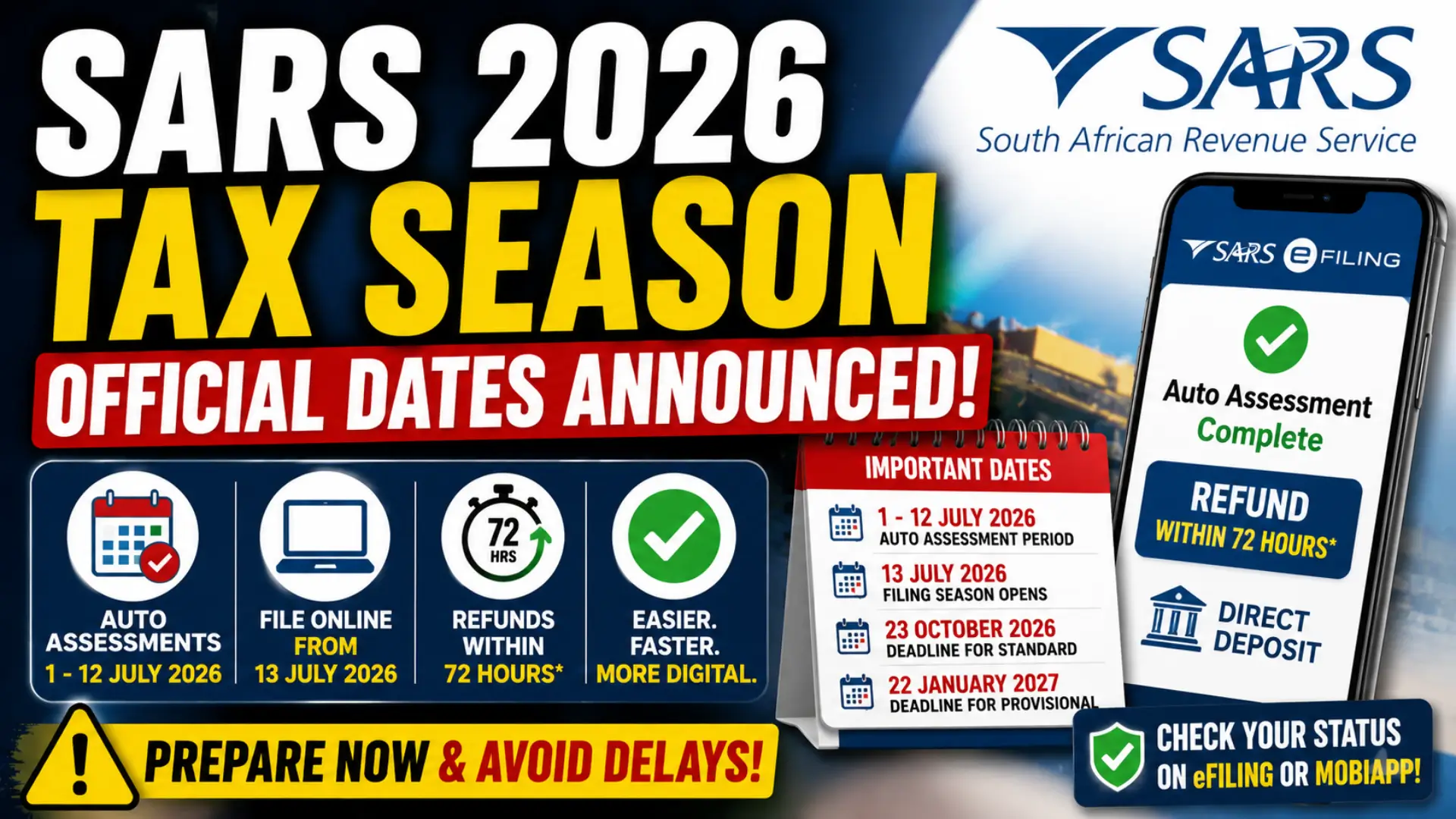 SARs Announced Filing Dates and Automated System Updates for 2026