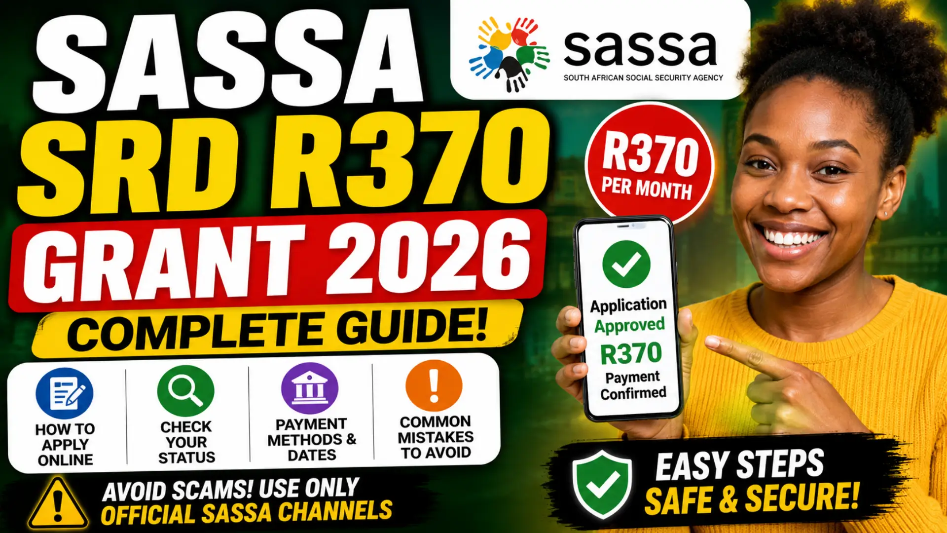 SASSA SRD R370 Grant Details & Apply Online Via Official SASSA Website