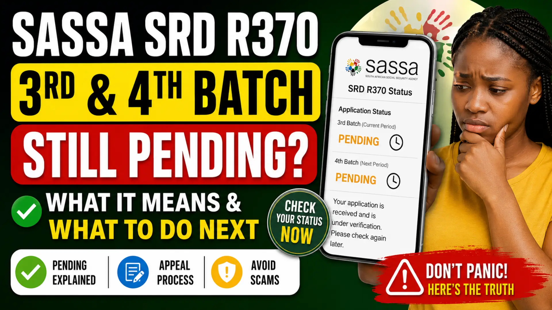 SASSA R370 3rd & 4th Batch Delay: Pending or Declined Status Explained